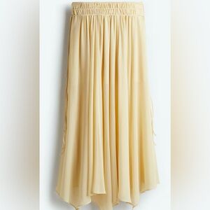 H&M Cream Midi Skirt